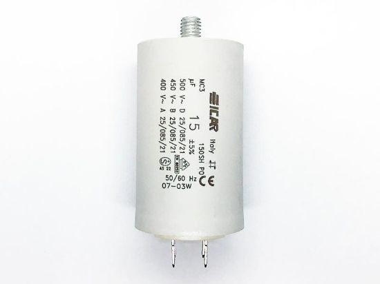 Picture of ICAR 15µF RUN CAPACITOR With Terminals