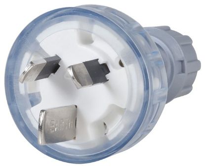 Picture of 240V Mains Power Plug 15A Clear IP20