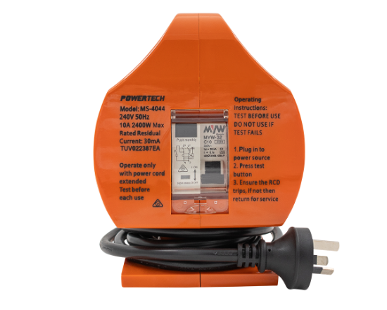 Picture of Portable RCD with 15A to 10A Mains Plug Conversion