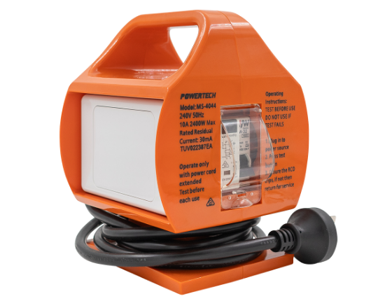 Picture of Portable RCD with 15A to 10A Mains Plug Conversion