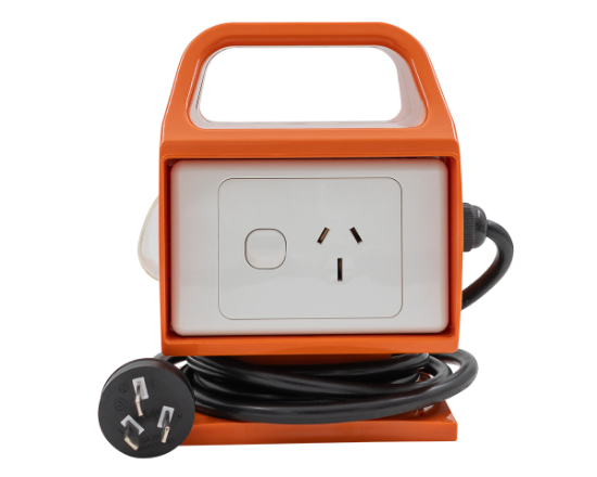 Picture of Portable RCD with 15A to 10A Mains Plug Conversion