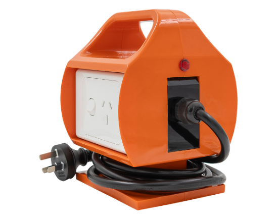 Picture of Portable RCD with 15A to 10A Mains Plug Conversion