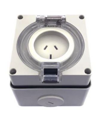 Picture of Wall Outlet Socket 3 Pin 15A PDL Type IP66