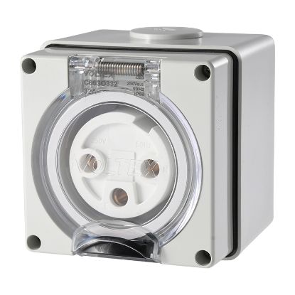 Picture of Wall Outlet Socket 3 Pin 32A PDL Type IP66